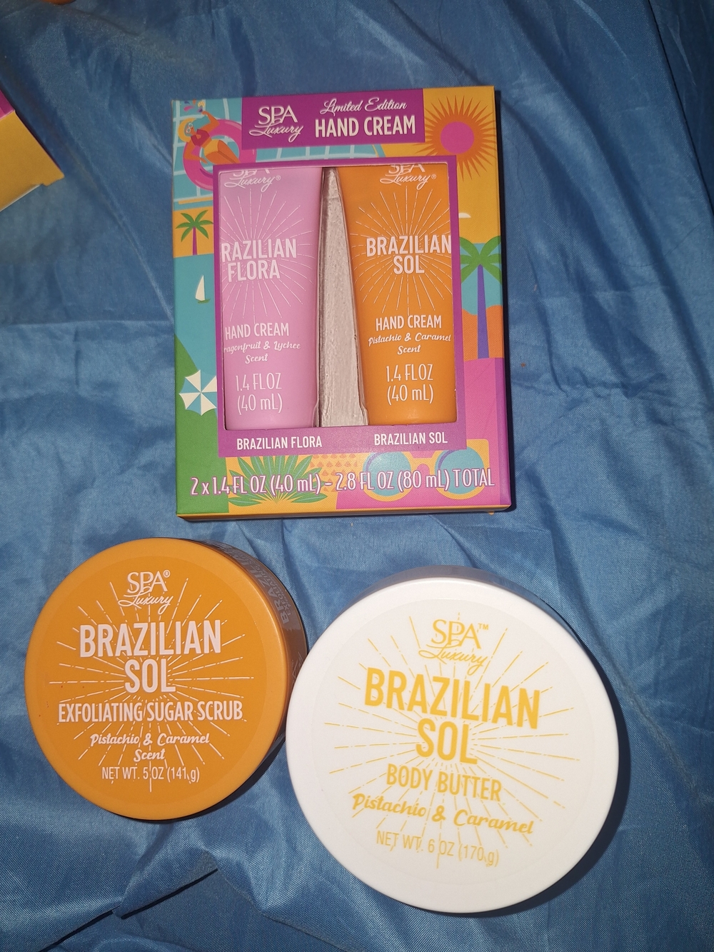 Brazilian Sol & Brazilian Flora Hand Cream Duo - Pink & Orange
